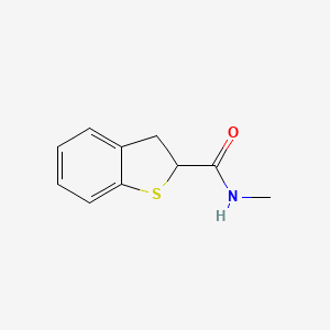 molecular formula C10H11NOS B7492502 N-methyl-2,3-dihydro-1-benzothiophene-2-carboxamide 