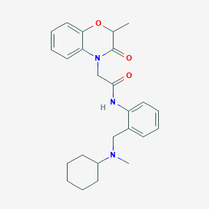 N-[2-[[cyclohexyl(methyl)amino]methyl]phenyl]-2-(2-methyl-3-oxo-1,4-benzoxazin-4-yl)acetamide