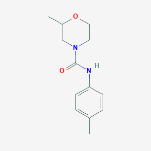 molecular formula C13H18N2O2 B7492540 2-methyl-N-(4-methylphenyl)morpholine-4-carboxamide 