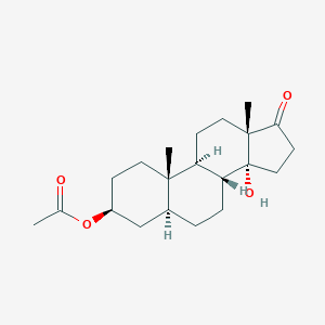 B074926 Androstan-17-one, 3-(acetyloxy)-14-hydroxy-, (3beta,5alpha)- CAS No. 1241-30-1