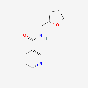 6-methyl-N-(oxolan-2-ylmethyl)pyridine-3-carboxamide