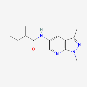 N-(1,3-dimethylpyrazolo[3,4-b]pyridin-5-yl)-2-methylbutanamide