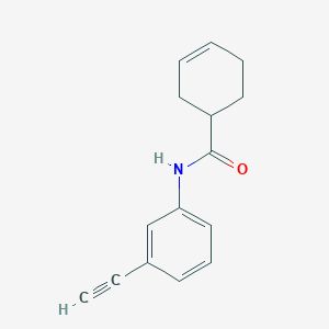 molecular formula C15H15NO B7492637 N-(3-ethynylphenyl)cyclohex-3-ene-1-carboxamide 