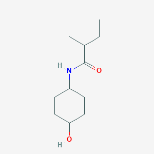 molecular formula C11H21NO2 B7492641 N-(4-hydroxycyclohexyl)-2-methylbutanamide 