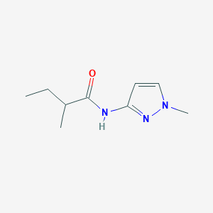 molecular formula C9H15N3O B7492654 2-methyl-N-(1-methylpyrazol-3-yl)butanamide 