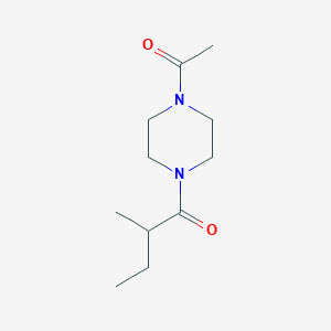 molecular formula C11H20N2O2 B7492666 1-(4-Acetylpiperazin-1-yl)-2-methylbutan-1-one 