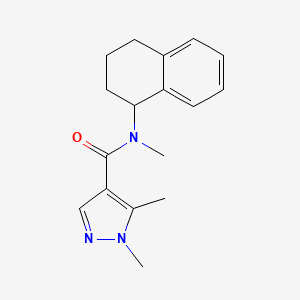 N,1,5-trimethyl-N-(1,2,3,4-tetrahydronaphthalen-1-yl)pyrazole-4-carboxamide