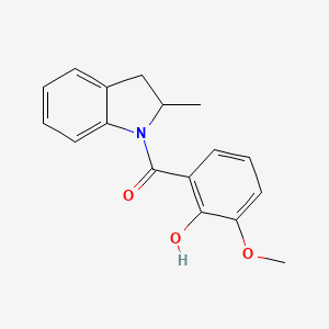 (2-Hydroxy-3-methoxyphenyl)-(2-methyl-2,3-dihydroindol-1-yl)methanone