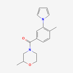 (2-Methylmorpholin-4-yl)-(4-methyl-3-pyrrol-1-ylphenyl)methanone