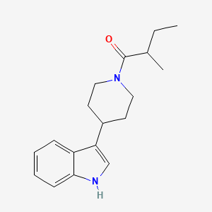 molecular formula C18H24N2O B7492760 1-[4-(1H-indol-3-yl)piperidin-1-yl]-2-methylbutan-1-one 