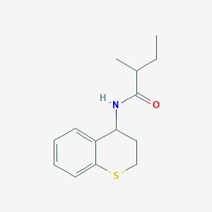 molecular formula C14H19NOS B7492784 N-(3,4-dihydro-2H-thiochromen-4-yl)-2-methylbutanamide 