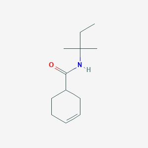 molecular formula C12H21NO B7492837 N-(2-methylbutan-2-yl)cyclohex-3-ene-1-carboxamide 