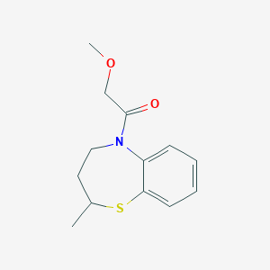 2-methoxy-1-(2-methyl-3,4-dihydro-2H-1,5-benzothiazepin-5-yl)ethanone