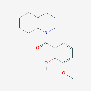 3,4,4a,5,6,7,8,8a-octahydro-2H-quinolin-1-yl-(2-hydroxy-3-methoxyphenyl)methanone