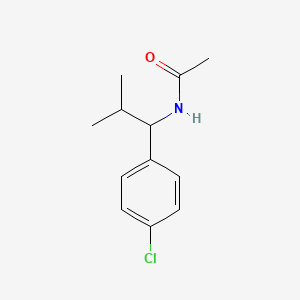 molecular formula C12H16ClNO B7492886 N-[1-(4-chlorophenyl)-2-methylpropyl]acetamide 