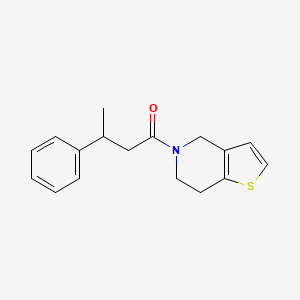 molecular formula C17H19NOS B7492943 1-(6,7-dihydro-4H-thieno[3,2-c]pyridin-5-yl)-3-phenylbutan-1-one 