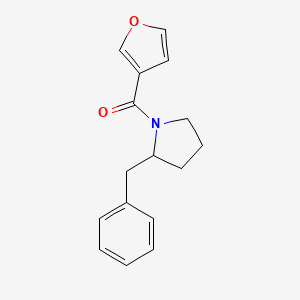 molecular formula C16H17NO2 B7493004 (2-Benzylpyrrolidin-1-yl)-(furan-3-yl)methanone 