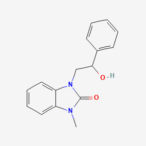 molecular formula C16H16N2O2 B7493008 1-(2-Hydroxy-2-phenylethyl)-3-methylbenzimidazol-2-one 