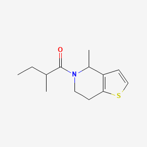 2-methyl-1-(4-methyl-6,7-dihydro-4H-thieno[3,2-c]pyridin-5-yl)butan-1-one