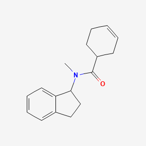 N-(2,3-dihydro-1H-inden-1-yl)-N-methylcyclohex-3-ene-1-carboxamide