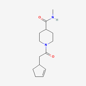 1-(2-cyclopent-2-en-1-ylacetyl)-N-methylpiperidine-4-carboxamide