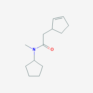 2-cyclopent-2-en-1-yl-N-cyclopentyl-N-methylacetamide