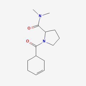 1-(cyclohex-3-ene-1-carbonyl)-N,N-dimethylpyrrolidine-2-carboxamide