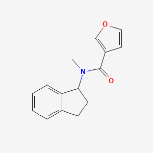 N-(2,3-dihydro-1H-inden-1-yl)-N-methylfuran-3-carboxamide