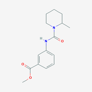 molecular formula C15H20N2O3 B7493184 Methyl 3-[(2-methylpiperidine-1-carbonyl)amino]benzoate 