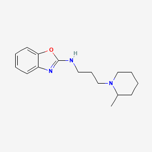 molecular formula C16H23N3O B7493190 N-[3-(2-methylpiperidin-1-yl)propyl]-1,3-benzoxazol-2-amine 