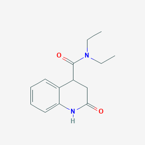 N,N-diethyl-2-oxo-3,4-dihydro-1H-quinoline-4-carboxamide