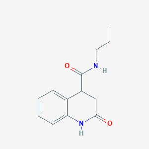 molecular formula C13H16N2O2 B7493217 2-oxo-N-propyl-3,4-dihydro-1H-quinoline-4-carboxamide 