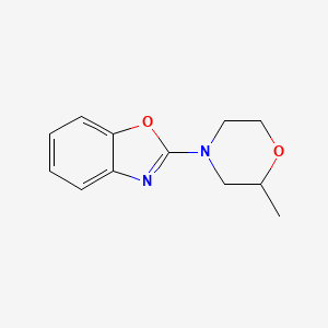 molecular formula C12H14N2O2 B7493242 2-(2-Methylmorpholin-4-yl)-1,3-benzoxazole 