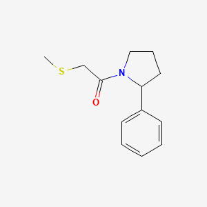 2-Methylsulfanyl-1-(2-phenylpyrrolidin-1-yl)ethanone