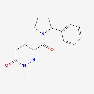 2-Methyl-6-(2-phenylpyrrolidine-1-carbonyl)-4,5-dihydropyridazin-3-one