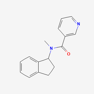 N-(2,3-dihydro-1H-inden-1-yl)-N-methylpyridine-3-carboxamide