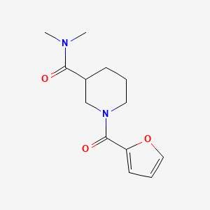 molecular formula C13H18N2O3 B7493333 1-(furan-2-carbonyl)-N,N-dimethylpiperidine-3-carboxamide 