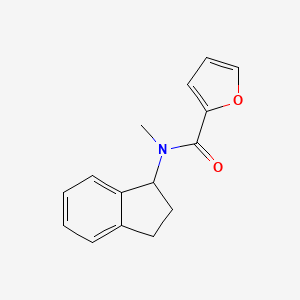 N-(2,3-dihydro-1H-inden-1-yl)-N-methylfuran-2-carboxamide