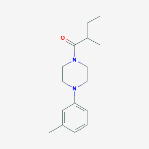molecular formula C16H24N2O B7493377 2-Methyl-1-[4-(3-methylphenyl)piperazin-1-yl]butan-1-one 