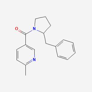 molecular formula C18H20N2O B7493381 (2-Benzylpyrrolidin-1-yl)-(6-methylpyridin-3-yl)methanone 
