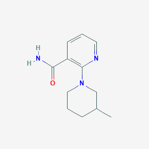 molecular formula C12H17N3O B7493385 2-(3-Methylpiperidino)nicotinamide 