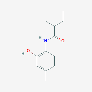 molecular formula C12H17NO2 B7493388 N-(2-hydroxy-4-methylphenyl)-2-methylbutanamide 