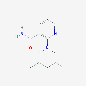 molecular formula C13H19N3O B7493435 2-(3,5-Dimethylpiperidin-1-yl)pyridine-3-carboxamide 