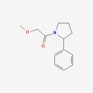 molecular formula C13H17NO2 B7493439 2-Methoxy-1-(2-phenylpyrrolidin-1-yl)ethanone 