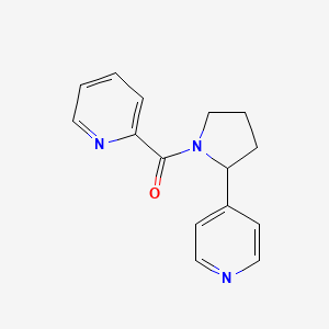 molecular formula C15H15N3O B7493454 Pyridin-2-yl-(2-pyridin-4-ylpyrrolidin-1-yl)methanone 