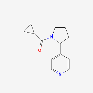 Cyclopropyl-(2-pyridin-4-ylpyrrolidin-1-yl)methanone