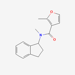 N-(2,3-dihydro-1H-inden-1-yl)-N,2-dimethylfuran-3-carboxamide