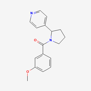 (3-Methoxyphenyl)-(2-pyridin-4-ylpyrrolidin-1-yl)methanone
