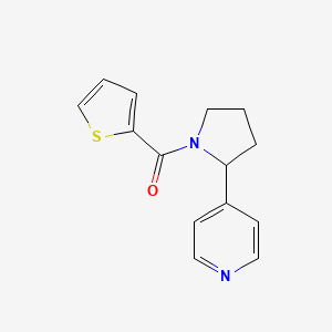 molecular formula C14H14N2OS B7493524 (2-Pyridin-4-ylpyrrolidin-1-yl)-thiophen-2-ylmethanone 