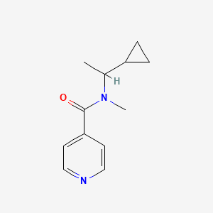 N-(1-cyclopropylethyl)-N-methylpyridine-4-carboxamide